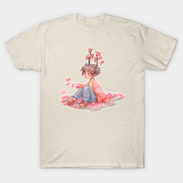 Small Spring Goddes T-Shirt by schmoedraws